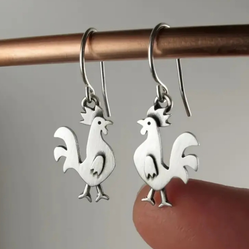 Rooster Earrings